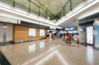 Soyut bulanıklık ve arka plan için Havaalanı terminal iç defocused
