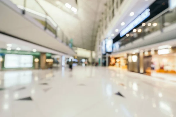 Abstract Blur Defocused Airport Terminal Interior Background — Stock Photo, Image