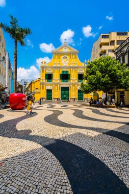 Çin, Makao - dominics macau şehirde kilise st ile bina 6 Eylül 2018 - güzel eski mimari