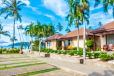 Soyut bulanıklık ve ufuk lüks hotel and resort tatil için seyahat ve arka plan tatil