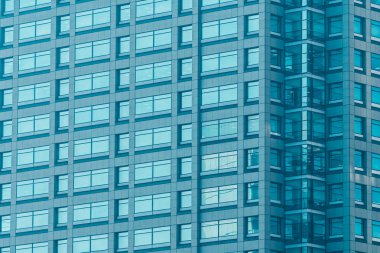 Güzel modern dış ofis cam pencere desen dokular ile Binası