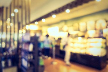 Soyut bulanıklık ve ufuk restoran ve kafe Cafe iç arka planı için