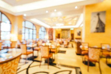 Soyut bulanıklık ve ufuk kahvaltı büfesi otel restoran ve kafe Cafe iç arka planı için