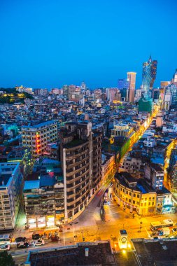 Bina Cityscape macau şehir manzarası geceleri güzel mimari