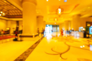 Soyut bulanıklık ve arka plan için otel lobisi.