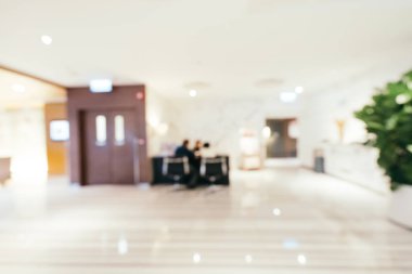 Soyut bulanıklık ve arka plan için otel lobisi.