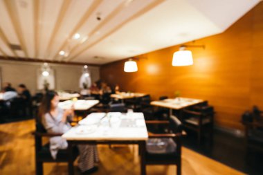 Soyut bulanıklık ve ufuk kahvaltı büfesi otel restoran ve kafe Cafe iç arka planı için