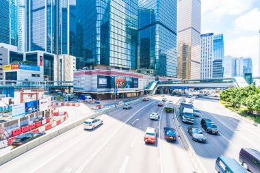 Hong kong, Çin - 15 Eylül, 2018: güzel mimari ofis hongkong City dış gökdelen Binası