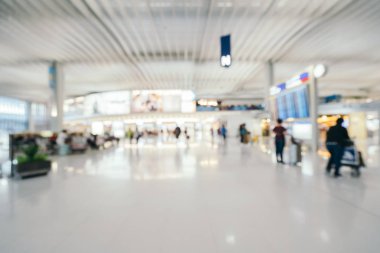 Soyut bulanıklık ve arka plan için Havaalanı terminal iç defocused