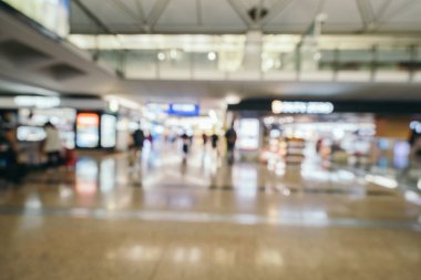Soyut bulanıklık ve arka plan için Havaalanı terminal iç defocused