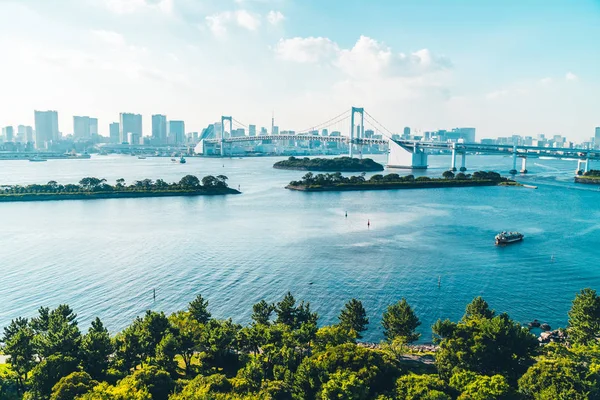 Hermoso Edificio Arquitectura Paisaje Urbano Ciudad Tokyo Con Puente Arco —  Fotos de Stock