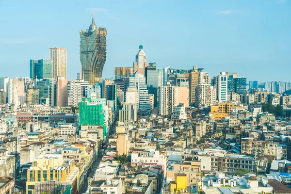 Bina Cityscape Macau Şehir Manzarası Güzel Mimari — Stok fotoğraf