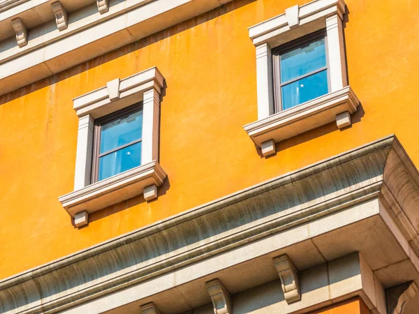 Beautiful Architecture Building Window Wall Exterior Italy Style — Stock Photo, Image