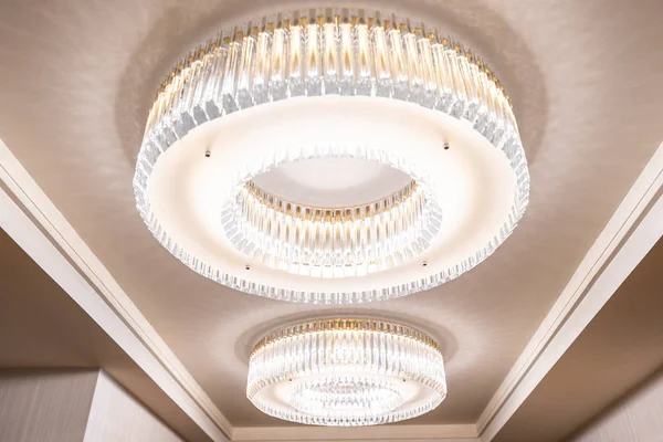 Beautiful Luxury Electric Ceiling Light Lamp Decoration Interior Room — Stock Photo, Image