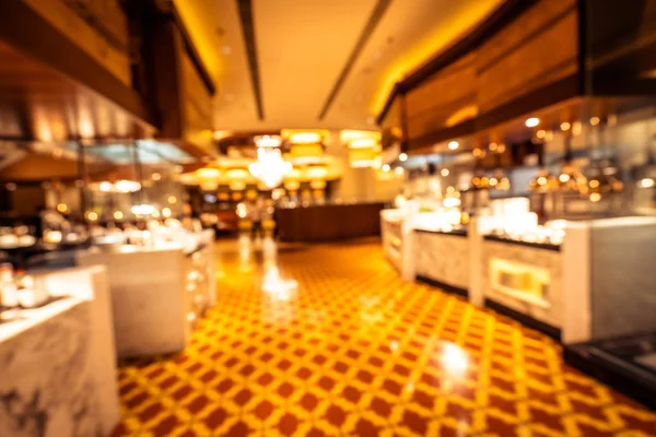 Abstract Blur Defocused Breakfast Buffet Hotel Restaurant Coffee Shop Cafe — Stock Photo, Image