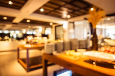 Soyut bulanıklık ve ufuk restoran ve kafe iç arka planı için