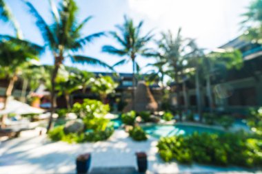 Seyahat ve tatil için güzel otel ve tatil arka plan bulanıklık