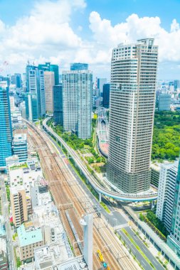 Tokyo şehir manzarası Japonya bina güzel mimari