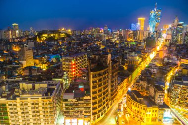 Bina Cityscape macau şehir manzarası geceleri güzel mimari