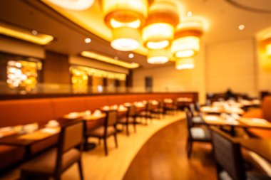 Soyut bulanıklık ve ufuk kahvaltı büfesi otel restoran ve kafe Cafe iç arka planı için