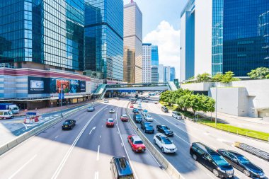 Hong kong, Çin - 15 Eylül, 2018: güzel mimari ofis hongkong City dış gökdelen Binası