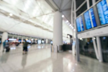 Soyut bulanıklık ve arka plan için Havaalanı terminal iç defocused