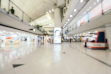 Soyut bulanıklık ve arka plan için Havaalanı terminal iç defocused
