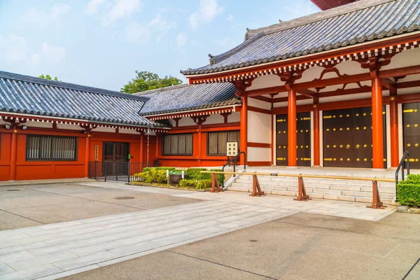Vacker Arkitektur Bygga Sensoji Tempel Den Berömda Platsen För Besök — Stockfoto