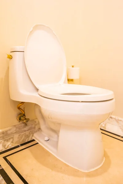 Siège Toilette Blanc Décoration Intérieure Chambre — Photo
