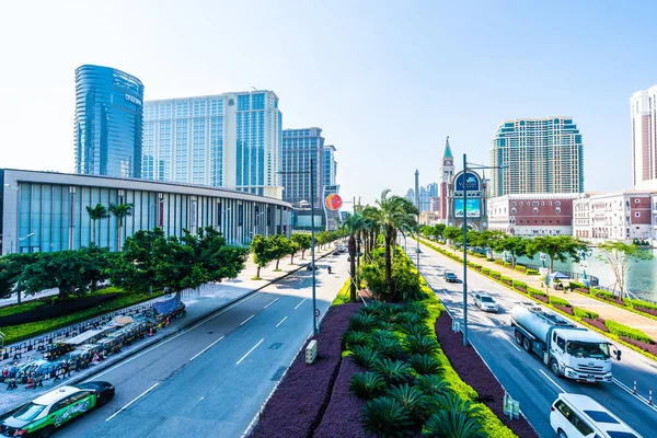 Hermoso Edificio Arquitectura Veneciano Otro Complejo Hotelero Casino Ciudad Macao —  Fotos de Stock