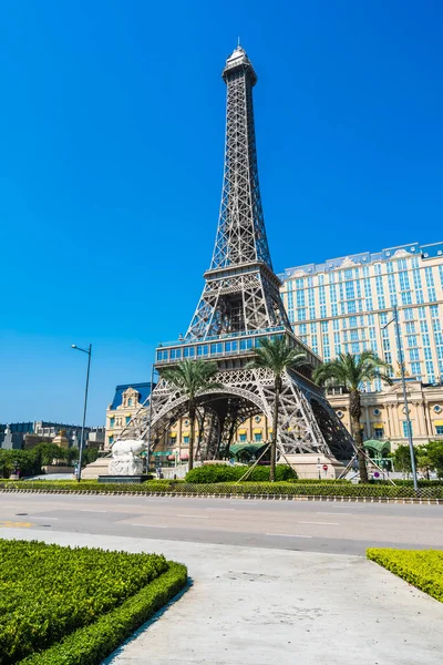 Çin Makao Eylül 2018 Güzel Eiffel Tower Landmark Paris Oteli — Stok fotoğraf