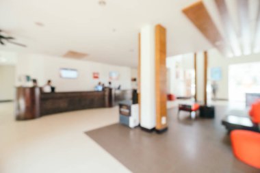 Soyut bulanıklık ve ufuk lobi ve arka plan için otel iç
