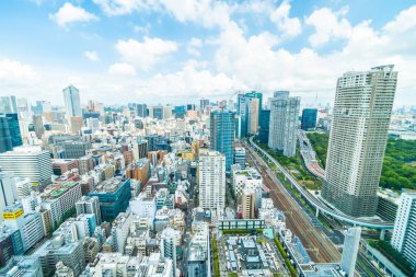 Tokyo şehir manzarası Japonya bina güzel mimari