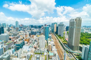 Tokyo şehir manzarası Japonya bina güzel mimari