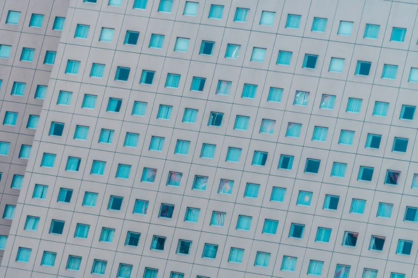 Vackra Moderna Exteriör Kontorsbyggnad Med Glas Fönster Mönster Texturer — Stockfoto