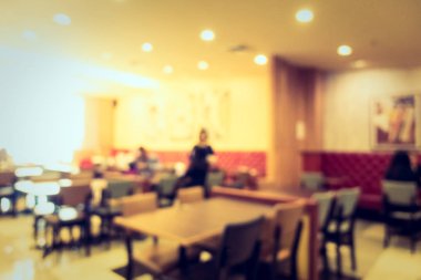 Soyut bulanıklık ve ufuk restoran ve kafe Cafe iç arka planı için