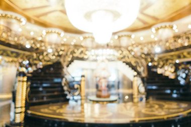 Soyut bulanıklık ve ufuk otel lobi lounge iç arka planı için