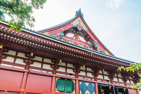 Vacker Arkitektur Bygga Sensoji Tempel Den Berömda Platsen För Besök — Stockfoto