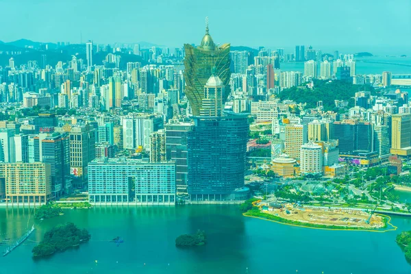 Schöne Architektur Gebäude Stadtbild Macau Stadt — Stockfoto