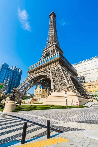 Çin Makao Eylül 2018 Güzel Eiffel Tower Landmark Paris Oteli — Stok fotoğraf