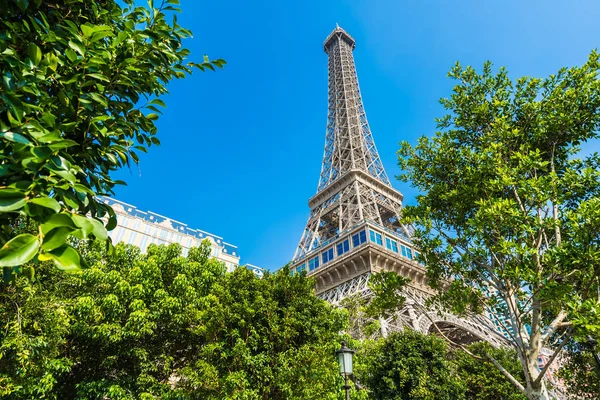 Hermoso Monumento Torre Eiffel Del Hotel Resort Parisino Ciudad Macao — Foto de Stock