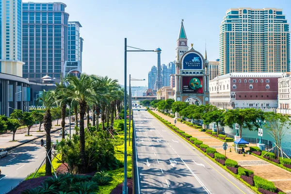 Hermoso Edificio Arquitectura Veneciano Otro Complejo Hotelero Casino Ciudad Macao —  Fotos de Stock