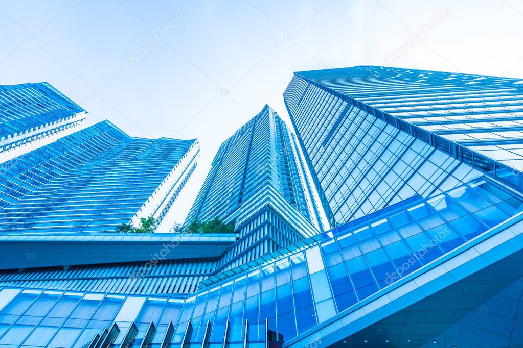 Beautiful architecture business office building exterior skyscraper