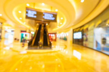 Arkaplan için mağaza içi soyut bulanıklık ve odaklanmış alışveriş merkezi