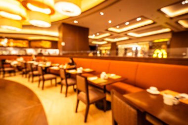 Soyut bulanıklık ve ufuk kahvaltı büfesi otel restoran ve kafe Cafe iç arka planı için