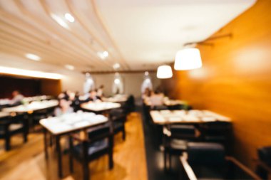 Soyut bulanıklık ve ufuk kahvaltı büfesi otel restoran ve kafe Cafe iç arka planı için