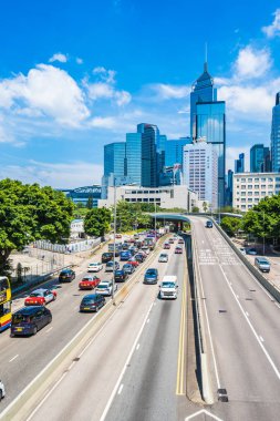 Hong kong, Çin - 15 Eylül, 2018: güzel mimari ofis hongkong City dış gökdelen Binası