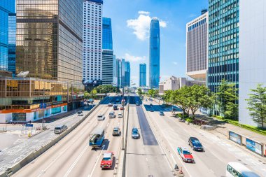 Hong kong, Çin - 15 Eylül, 2018: güzel mimari ofis hongkong City dış gökdelen Binası