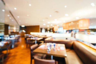 Soyut bulanıklık ve ufuk kahvaltı büfesi otel restoran ve kafe Cafe iç arka planı için