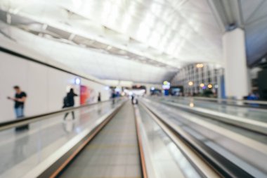 Soyut bulanıklık ve arka plan için Havaalanı terminal iç defocused